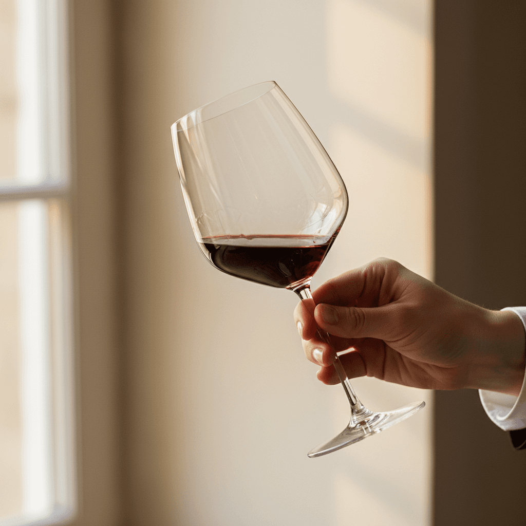 Sommelier presenting premium wine at an upscale dining table